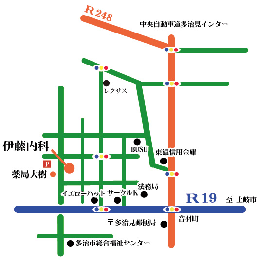 伊藤内科アクセスマップ